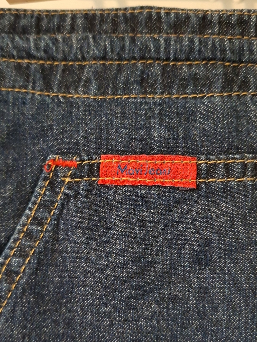 Vintage Y2K Mavi Denim Maxi Skirt with Slits, Kangaroo Pocket & Toggles (Size M) - Picture 3 of 10